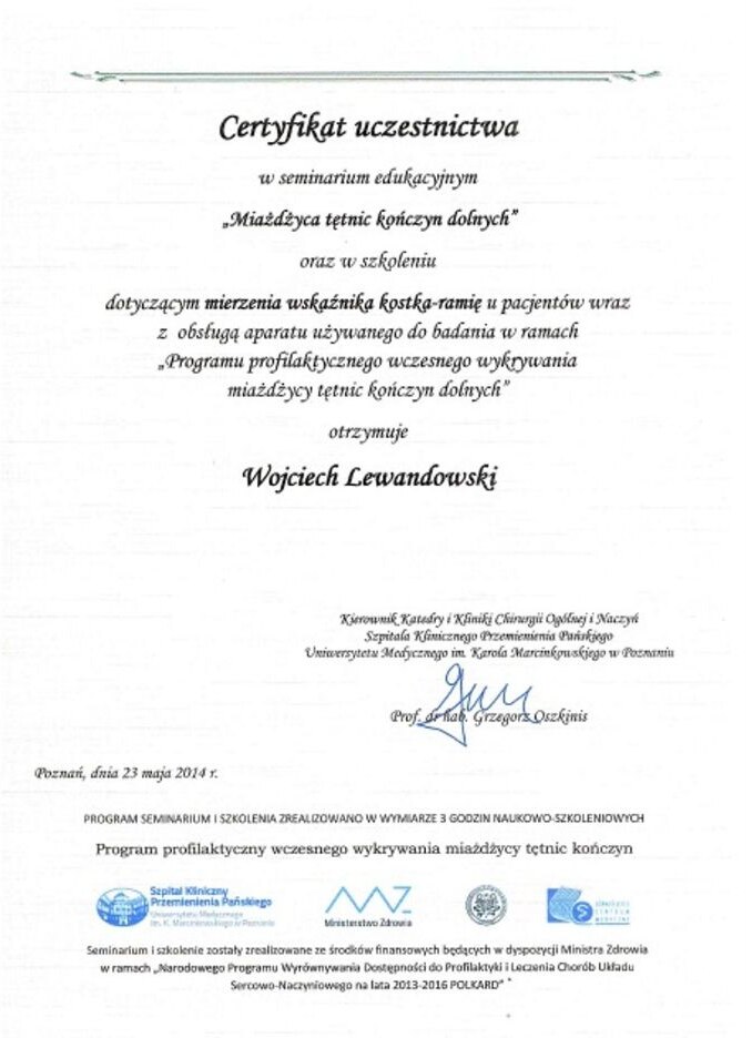 Dyplom lub wyróżnienie Gajda-Med – 11