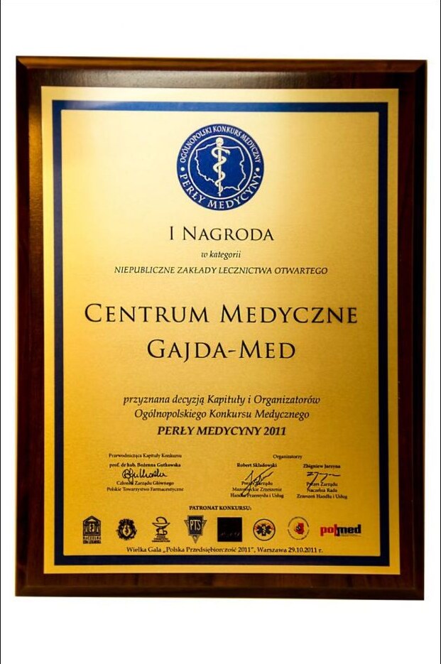 Dyplom lub wyróżnienie Gajda-Med – 28
